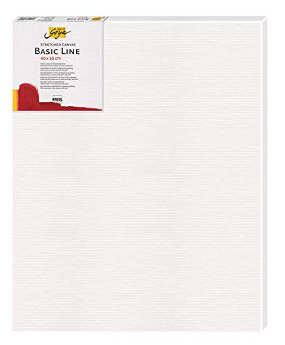 KREUL 64050 - Solo Goya Stretched Canvas Basic Line, Keilrahmen ca. 40 x 50 cm, mit Leinwand aus Baumwolle 4 fach grundiert, ideal für Öl, Acryl- und Gouachefarben, Bunt von Kreul