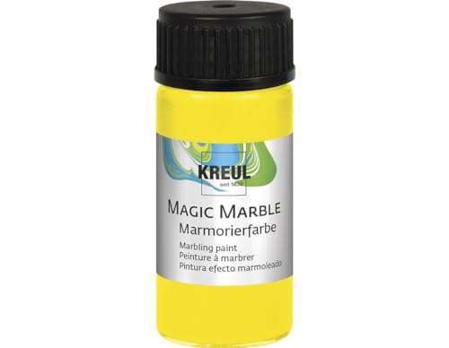 KREUL 73202 Magic Marble Marmorierfarbe, 20 ml, zitron von Kreul