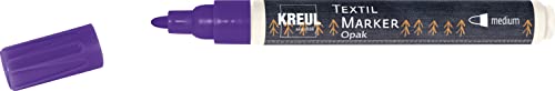 Kreul Colecreativo JAVANA TEXTIL Texi Mäx Opak Stoffmalstift Violett von Kreul