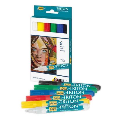 TRITON Acrylic Paint Marker 1-4mm 6teilig von KREUL