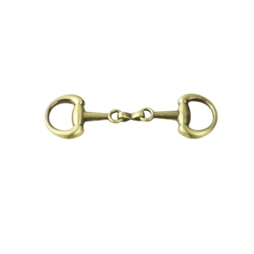 KRIECK Handtasche Kette,Taschenkette Metallschnalle, Hüte, Tasche, Dekoration, EIN-Wort-Kette, Seidenschal, Paar Schnalle, Gepäckzubehör(Bronze-71mm) von KRIECK