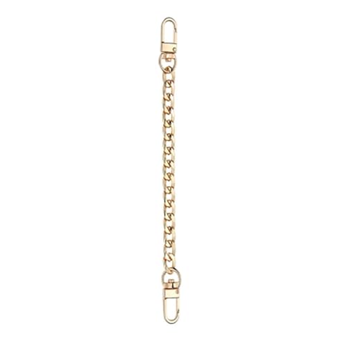 KRIECK Handtasche Kette,Taschenkette Taschengurt, Gepäckverlängerungsketten, Taschengürtel, 20 cm, Tasche, Metallkette, Taschenzubehör(Light Gold) von KRIECK