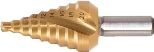 KS Tools 330.2376 HSS-TiN Stufenbohrer extra kurz,Ø 4-30mm, 14 Stufen von KS Tools