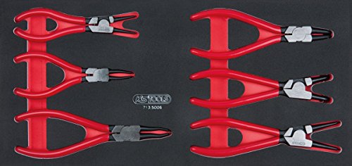 KS Tools 7135006 SCS Seegering Zangen Satz, 6 teilig in 1/3 Systemeinlage von KS Tools