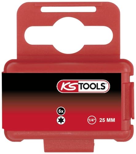 KS Tools 911.3364 1/4" CLASSIC Bit TX, 25mm, T45, 5er Pack von KS Tools