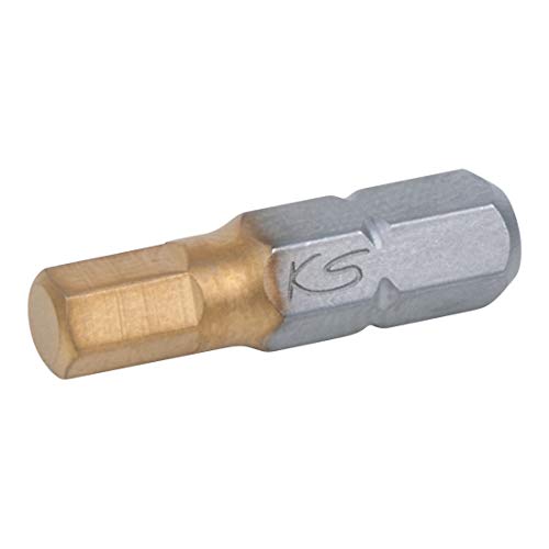 KS Tools 911.3666 1/4" TIN Bit Innensechskant, 25mm, 2,5mm von KS Tools