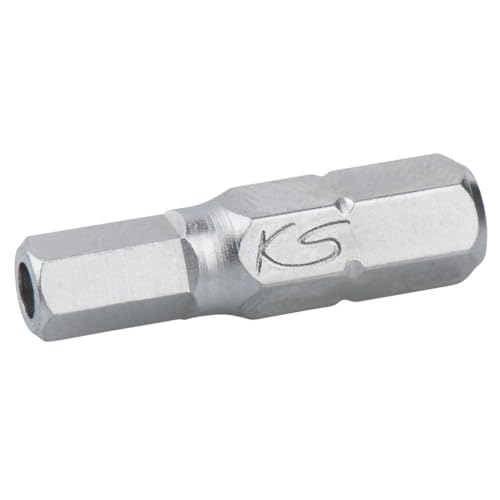 KS Tools 9112938 Bit Innen 6 Kant mit Bohrung, 25mm, 2.5mm, 1/4" (5-er Pack) von KS Tools