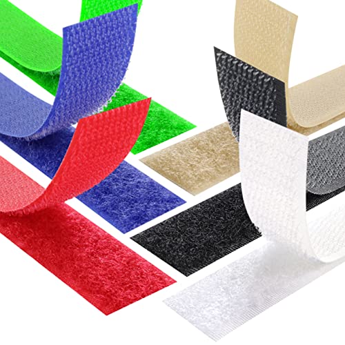 KS24 Products Klettband zum Aufnähen Set Hakenband & Flauschband - Größe & Farbe wählbar (beige, 20 mm x 8 m auf Rolle) von KS24 Products