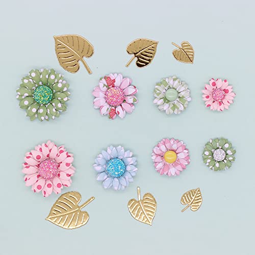 KSCRAFT Mini Sonnenblumen Schichtblumen Metall Stanzformen Schablonen für DIY Scrapbooking Dekorative Prägung DIY Papierkarte von KSCRAFT