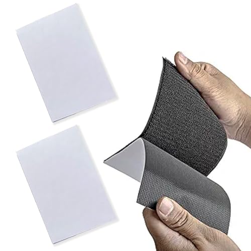 KSJEHW 2 Stücke Klettband Selbstklebend Extra Stark, Klettverschluss Selbstklebender Weiß Nylon Klebepads Klett Power, Klettbänder für Haus, Büro, Garage(weiß, 10 * 20cm von KSJEHW