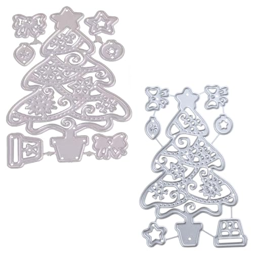 KSTZGTA Metall-Stanzschablone, Weihnachtsbaum, Schablone, Sammelalben, Album, Papier, Karten, Scrapbooking, Stanzformen von KSTZGTA