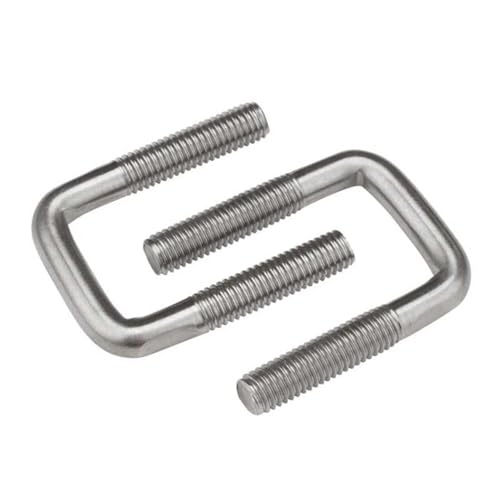 KSeSii 1/2 Stück M6 M8 M10 304 Edelstahl U-Bolzen rechtwinkliger Bolzen Vierkantschraube Bolzen Clip Klemmschraube Rohrschelle Rohrschelle U-Klemme(M6x35x70-2pcs) von KSeSii