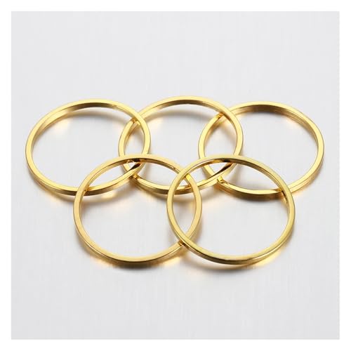 KSeSii 20–50 Stück Ohrringe zur Herstellung von 8–40 mm Creolen, Ohrringdrähte, Anschlüsse, geschlossene Kreisringe for DIY-Anhänger, Schmuckherstellung, Zubehör(Gold,10mm x 50pcs) von KSeSii