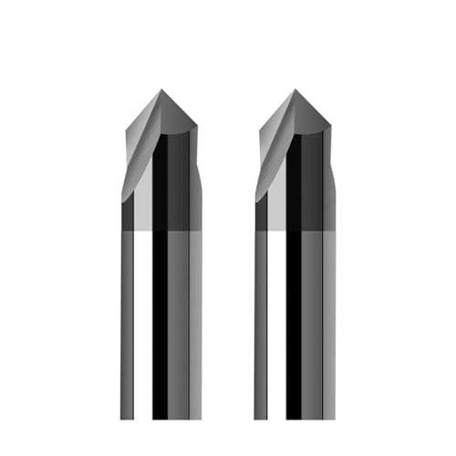 KSeSii CNC-beschichtete Hartmetall-Anfasenfräser, 3 Flöten, 60 90 120R (3 Stück, 6 x 50LX120R) von KSeSii