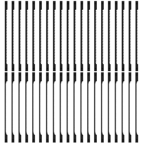 40 Stück Sägeblätter Dekupiersäge mit Stift 76.2mm Dekupiersägeblätter Kohlenstoffstahl 15/24 Zähne Dekupiersäge Sägeblätter Dekupiersägeblatt Set für HartWeichholz Kunststoff Kupferweichmetall von KTCINA