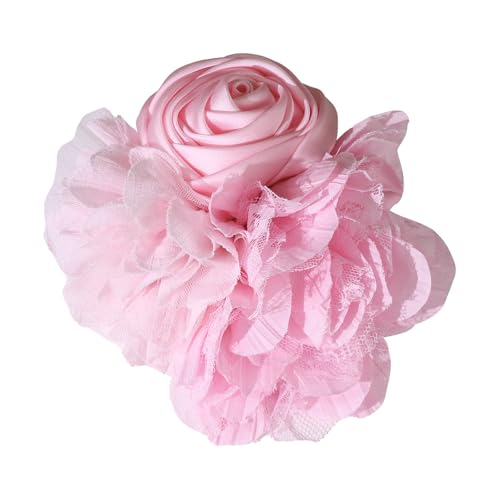 15 cm 3D Seide Rose Blume Applikation Handgefertigte Abendkleider Nähen Blume Tänzerin Kleid Corsage Blume Brosche Nähen Patches von KUAIYIJU