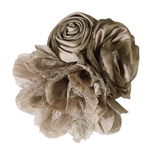 15 cm 3D Seide Rose Blume Applikation Handgefertigte Abendkleider Nähen Blume Tänzerin Kleid Corsage Blume Brosche Nähen Patches von KUAIYIJU