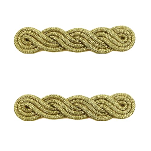 Goldfarbene Knotenverschlüsse mit traditionellen chinesischen Knöpfen für Pullover, Schal, Strickjacke von KUAIYIJU