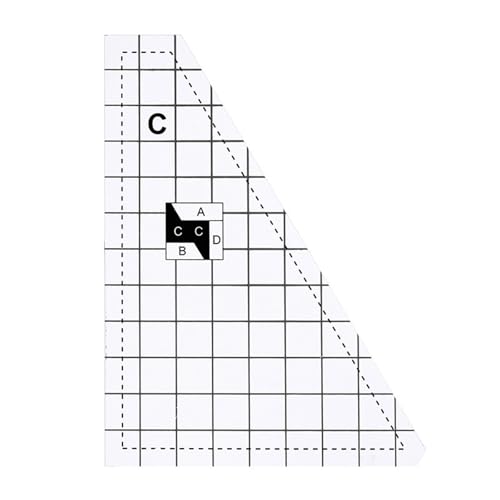 KUAIYIJU 3/4/5 Stück Acryl-Lineale für genaue Messungen, klares Quilten, Patchwork-Lineal zum Schneiden von Stoffen von KUAIYIJU