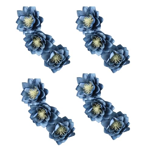 KUAIYIJU Vorhang-Clips in Blumenform, Raffhalter für Heimdekoration, 4 Stück von KUAIYIJU