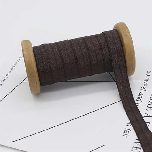 KUCOON 2/5 Meter 5/8" 15mm glänzendes Nylon-BH-Träger-Elastikband Plüsch-Schulterband Unterwäsche Dessous DIY Nähbesatz von KUCOON