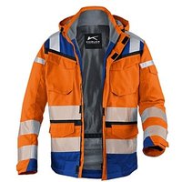 KÜBLER® unisex Warnjacke Winter REFLECTIQ orange, kornblau Größe 4XL von KÜBLER®