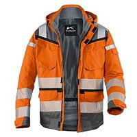 KÜBLER® unisex Warnjacke Winter REFLECTIQ warnorange, anthrazit Größe XS von KÜBLER®