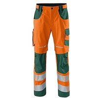 KÜBLER® unisex Warnschutzhose REFLECTIQ orange, moosgrün Größe 106 von KÜBLER®