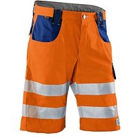 KÜBLER® unisex Warnschutzhose kurz REFLECTIQ orange, kornblau Größe 50 von KÜBLER®