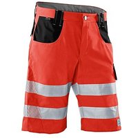 KÜBLER® unisex Warnschutzhose kurz REFLECTIQ rot, schwarz Größe 48 von KÜBLER®