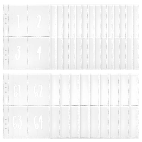 KUEEA 100 Umschlag Challenge A5 – 100 Envelope Saving Challenge Set, Transparent und Wasserdicht, Sparchallenge Umschläge, Reißfestes PVC Material, 6-Loch-Design für Budgetplanung von KUEEA