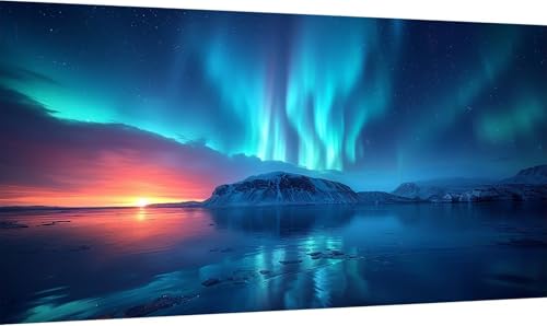 Malen Nach Zahlen Aurora, Malen Nach Zahlen Erwachsene Landschaft, DIY Set Erwachsene Mit Pinseln und Acrylfarbe, Paint by Numbers für Deko Wohnzimmer und Zimmer Deko Geschenke 50x100cm H-8734 Malen Nach Zahlen Aurora, Malen Nach Zahlen Erwachsene Landschaft, DIY Set Erwachsene Mit Pinseln und Acrylfarbe, Paint by Numbers für Deko Wohnzimmer und Zimmer Deko Geschenke 50x100cm H-8734 von KUEGDUNG