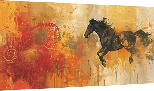 Malen Nach Zahlen Erwachsene Horse, Malen Nach Zahlen Tier, DIY Handgemalt Ölgemälde Leinwand Kits Mit Pinseln und Acrylfarbe, Paint by Numbers Adult für Deko Wohnzimmer Geschenke 50x100cm 7-1319 Malen Nach Zahlen Erwachsene Horse, Malen Nach Zahlen Tier, DIY Handgemalt Ölgemälde Leinwand Kits Mit Pinseln und Acrylfarbe, Paint by Numbers Adult für Deko Wohnzimmer Geschenke 50x100cm 7-1319 von KUEGDUNG
