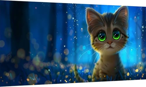 Malen Nach Zahlen Erwachsene Katze, Malen Nach Zahlen Tier, DIY Handgemalt Ölgemälde Leinwand Kits Mit Pinseln und Acrylfarbe, Paint by Numbers Adult für Deko Wohnzimmer und Zimmer Deko 30x60cm 5-7246 Malen Nach Zahlen Erwachsene Katze, Malen Nach Zahlen Tier, DIY Handgemalt Ölgemälde Leinwand Kits Mit Pinseln und Acrylfarbe, Paint by Numbers Adult für Deko Wohnzimmer und Zimmer Deko 30x60cm 5-7246 von KUEGDUNG