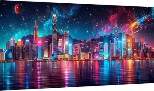 Malen Nach Zahlen Erwachsene Stadt, Malen Nach Zahlen Nachtansicht, DIY Handgemalt Ölgemälde Leinwand Kits Mit Pinseln und Acrylfarbe, Paint by Numbers Adult für Deko Wohnzimmer 40x70cm 5-7974 Malen Nach Zahlen Erwachsene Stadt, Malen Nach Zahlen Nachtansicht, DIY Handgemalt Ölgemälde Leinwand Kits Mit Pinseln und Acrylfarbe, Paint by Numbers Adult für Deko Wohnzimmer 40x70cm 5-7974 von KUEGDUNG