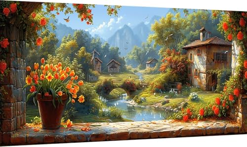 Malen Nach Zahlen HäUser, Malen Nach Zahlen Erwachsene Landschaft, DIY Set Erwachsene Mit Pinseln und Acrylfarbe, Paint by Numbers Adult für Deko Wohnzimmer und Zimmer Deko Geschenke 40x70cm J-2734 Malen Nach Zahlen HäUser, Malen Nach Zahlen Erwachsene Landschaft, DIY Set Erwachsene Mit Pinseln und Acrylfarbe, Paint by Numbers Adult für Deko Wohnzimmer und Zimmer Deko Geschenke 40x70cm J-2734 von KUEGDUNG