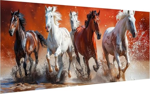 Malen Nach Zahlen Horse, Malen Nach Zahlen Erwachsene Tier, DIY Set Erwachsene Mit Pinseln und Acrylfarbe, Paint by Numbers für Deko Wohnzimmer und Zimmer Deko, Geschenke für Frauen 40x80cm C-1504 Malen Nach Zahlen Horse, Malen Nach Zahlen Erwachsene Tier, DIY Set Erwachsene Mit Pinseln und Acrylfarbe, Paint by Numbers für Deko Wohnzimmer und Zimmer Deko, Geschenke für Frauen 40x80cm C-1504 von KUEGDUNG