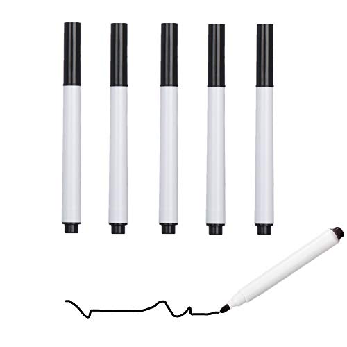 Whiteboard Stifte Boardmarker Abwischbar Stifte Whiteboard Marker Stifte Kinder Board Stifte Trocken Wischen Stift Trocken Wischen Marker black5pcs von KUENG