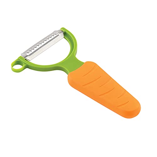 KUHN RIKON Peeler, Carrot Gemüsesparschäler Veggie Karotte, Julienne-Klinge, Oran von KUHN RIKON