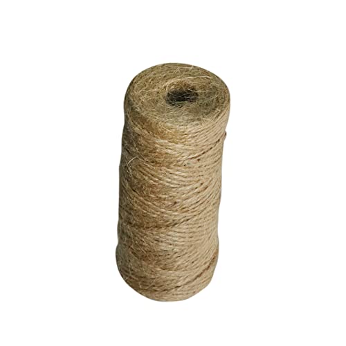 KUIH Bindegarn 100m 1/2/3mm Juteschnur Bindeschnur Juteband Jutekordel Gartenarbeit Juteseil Pflanzenschutz Winterschutz für Garten Deko Pflanzen Basteln (2mmX100m, Jute) von KUIH