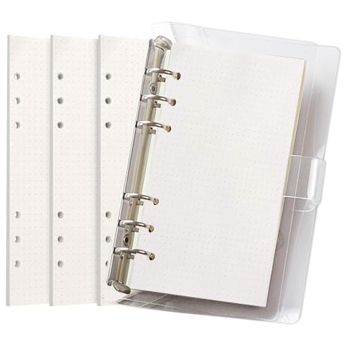 A5 Nachfüllpapier, 3 Pack A5 Papier Gepunktet 6 Löcher 135 Blätter Nachfüllbare Refill Paper Loose Notizpapier für A5 Notizbuch Tagbuch Skizze Malerei von KUIZHEN