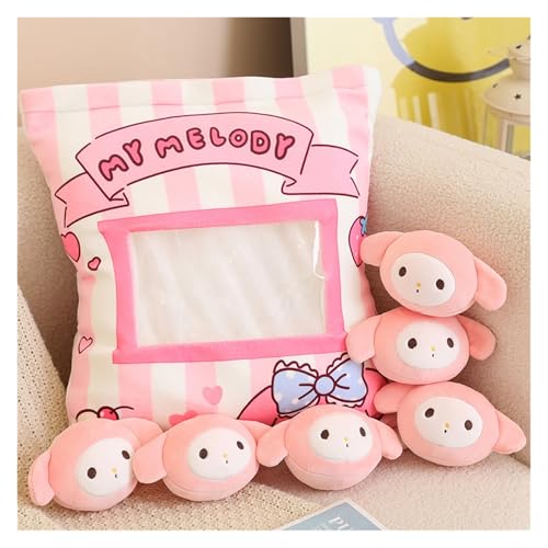 Gefülltes Snackkissen Aus Plüsch, Weiches KawaiiKissen, Tasche, Abnehmbares Stofftierspielzeug, Kreative Geschenke for Mädchen, KinderzimmerDekoration(Sofmelody) von KUKUShining