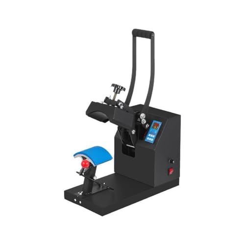 Transferpresse, Hutkappen-Wärmepresse, 5,5 x 3,5 Zoll Wärmeübertragungs-Präge-Sublimationsmaschine, Digitalanzeige-Clamshell for DIY-Werbung für Kissen, Mäuse, Pads, Tragetaschen von KUMIAN