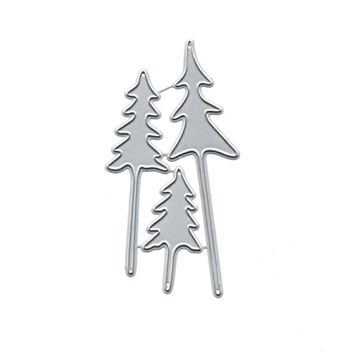 Metall-Stanzformen, Stanzformen für Kartenherstellung, 10 x 5,2 cm, Weihnachtsbaum, Metall-Stanzformen, Scrapbooking, Prägeschablone und Papierschablone von KUNGZUNMOLDS