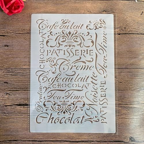 Schablonen zum Malen, A4, 29 x 21 cm, Buchstaben-Wort-Schablone zum Malen auf Holz, Wand, Leinwand, Stoff, Stein, Schild, Bastelkunstprojekte Schablonen zum Malen, A4, 29 x 21 cm, Buchstaben-Wort-Schablone zum Malen auf Holz, Wand, Leinwand, Stoff, Stein, Schild, Bastelkunstprojekte von KUNGZUNMOLDS