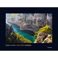 KUNTH Monats-Wandkalender Farben der Erde - Europa 2025 von KUNTH