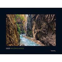 KUNTH Monats-Wandkalender Wildnis Alpen 2025 von KUNTH