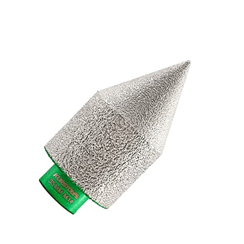 KURSTOL Diamant Fingerfräser – diamant fräser Bit 0-35 mm x M14 Gewindewinkelschleifer,zum Formen von Vergrößern von Reinigungslöchern von Granit, Marmor, Porzellanfliesen von KURSTOL