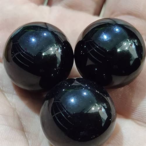 Familiendekorationen. 20mm Natural Obsidian Quarz Kristallkugel Kugel polierte Heilung (Size : 3pcs) von KUYIN