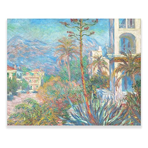 KWAY Claude Monet Prints – Villen at Bordighera Poster – Impressionismus Kunstdrucke – berühmte Ölgemälde Reproduktion für Wohnzimmer, Heimdekorationen, ungerahmt (Villen at Bordighera, 30 x 38 cm) von KWAY